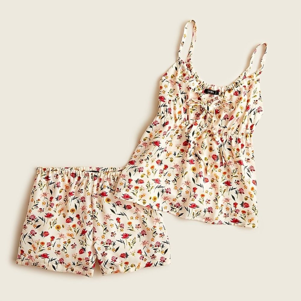 J.Crew Easy-luxe eco pajama tank set in vintage floral
